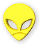 aliens head yellow