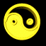 ying yang yellow black